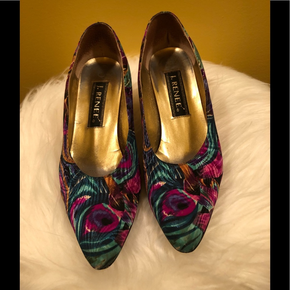 J’ Renee peacock parade shoes!